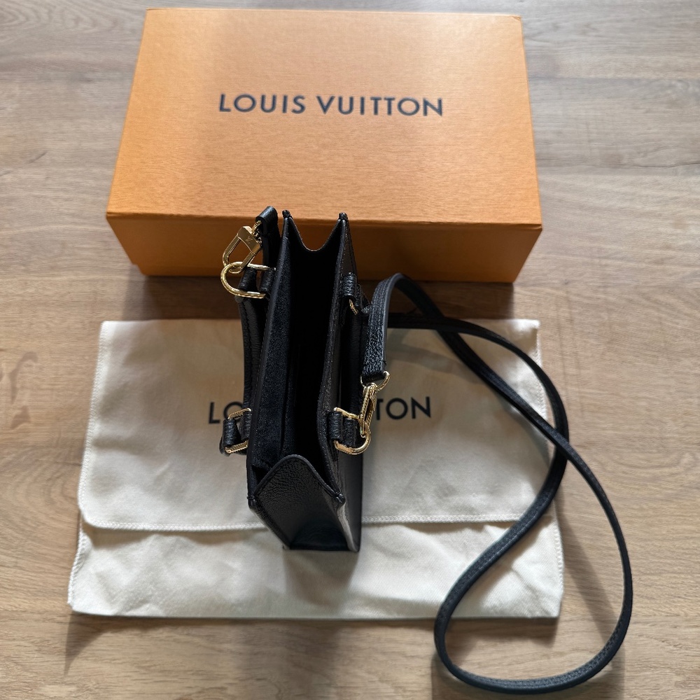 Louis Vuitton Black Empreinte Petit Sac Plat - Picture 4 of 9